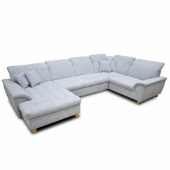 Wohnlandschaft - pastellblau - Kopfteilverstellung - Recamiere links -Wohnzimmer Verkäufe 1238015102 03 1600Wx1600H