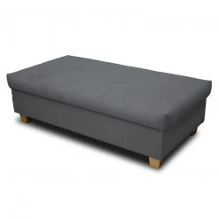 Hocker - dunkelgrau - Staukasten - 131 cm