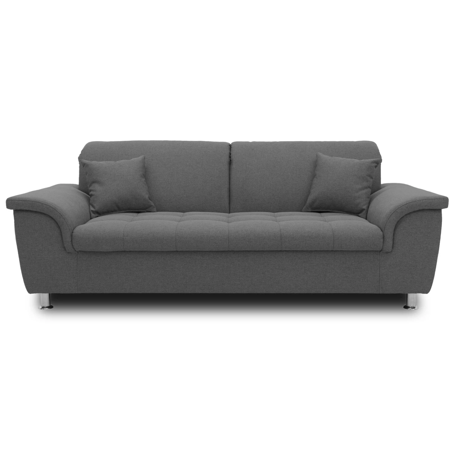 2,5 Sitzer-Sofa - grau - Flachgewebe 2 2,5 Sitzer-Sofa - grau - Flachgewebe – Bild 2