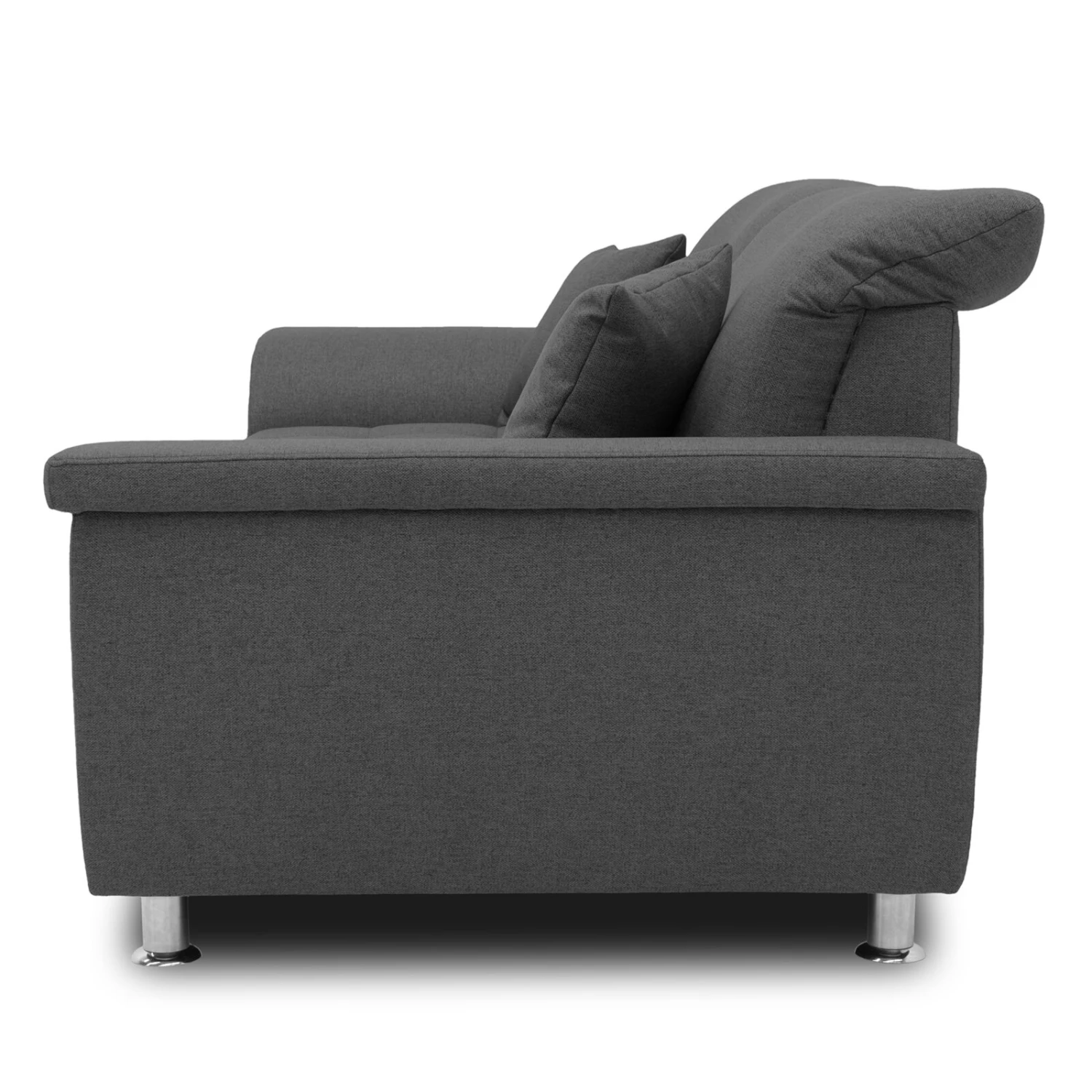2,5 Sitzer-Sofa - grau - Flachgewebe 4 2,5 Sitzer-Sofa - grau - Flachgewebe – Bild 4