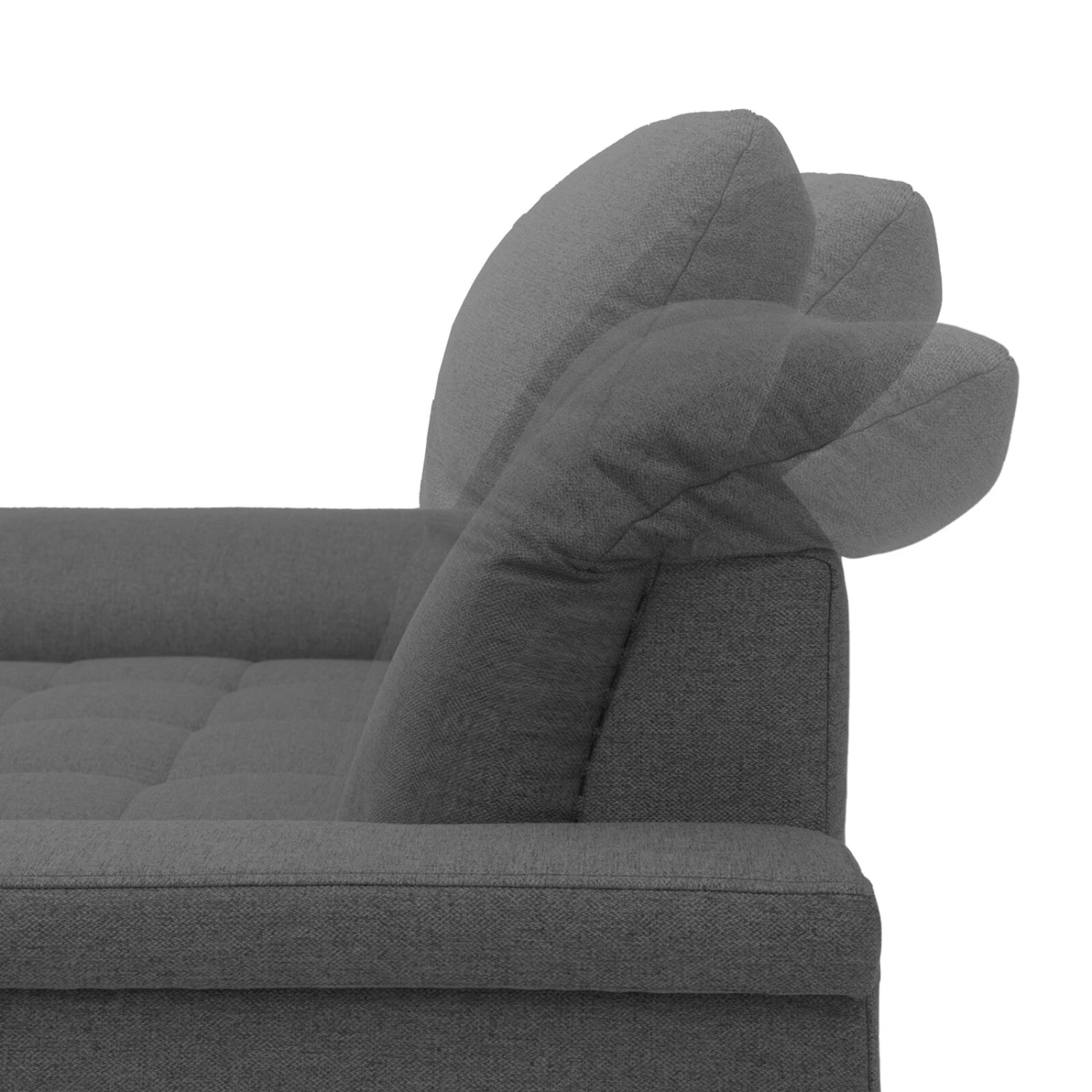 2,5 Sitzer-Sofa - grau - Flachgewebe 6 2,5 Sitzer-Sofa - grau - Flachgewebe – Bild 6
