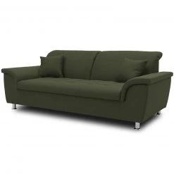 2,5 Sitzer-Sofa - grün - Flachgewebe