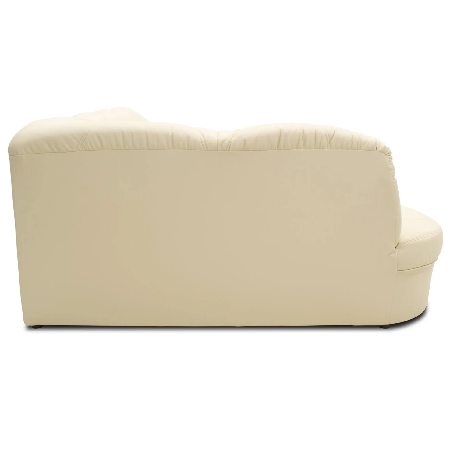 Ecksofa - beige - Kunstleder - Ottomane links 6 Ecksofa - beige - Kunstleder - Ottomane links – Bild 6