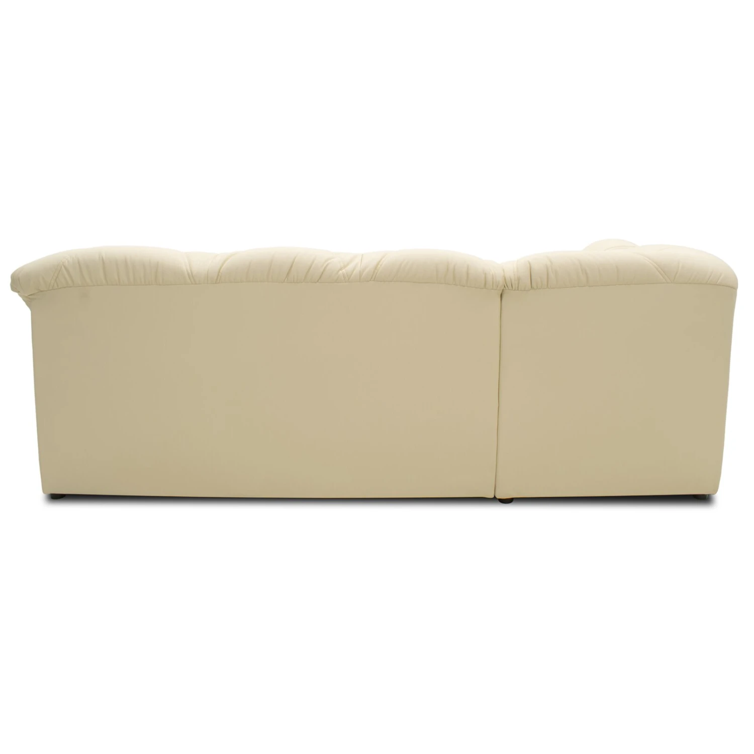 Ecksofa - beige - Kunstleder - Ottomane links 7 Ecksofa - beige - Kunstleder - Ottomane links – Bild 7