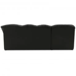 Ecksofa - schwarz - Kunstleder - Ottomane links -Wohnzimmer Verkäufe 1238017201 06 1600Wx1600H