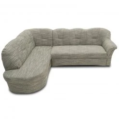 Ecksofa - weiß-grau - Kunstleder - Ottomane links -Wohnzimmer Verkäufe 1238017202 07 1600Wx1600H