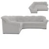 Ecksofa - hellgrau - Microfaser - Liegefunktion - rechts