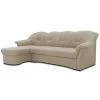 Ecksofa - schlamm - Feingewebe - Ottomane links