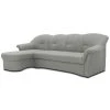 Ecksofa - silber - Feingewebe - Ottomane links