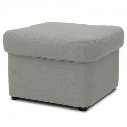 Hocker - silber - Feingewebe - 60x60 cm