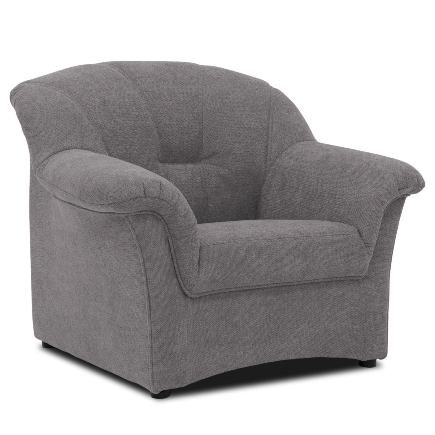 Sessel - dunkelgrau - Microfaser - 99 cm breit 1 Sessel - dunkelgrau - Microfaser - 99 cm breit