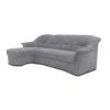Ecksofa - grau - Basismodell - Recamiere links