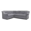 Ecksofa - grau - Basismodell - Ottomane links