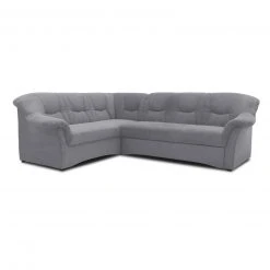 Ecksofa - grau - Basismodell - Ottomane links