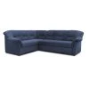 Ecksofa - dunkelblau - Basismodell - Ottomane links