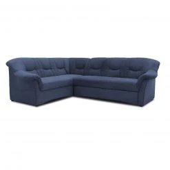 Ecksofa - dunkelblau - Basismodell - Ottomane links