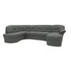 Wohnlandschaft - grau - Basismodell - Ottomane links