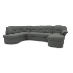 Wohnlandschaft - grau - Basismodell - Ottomane links