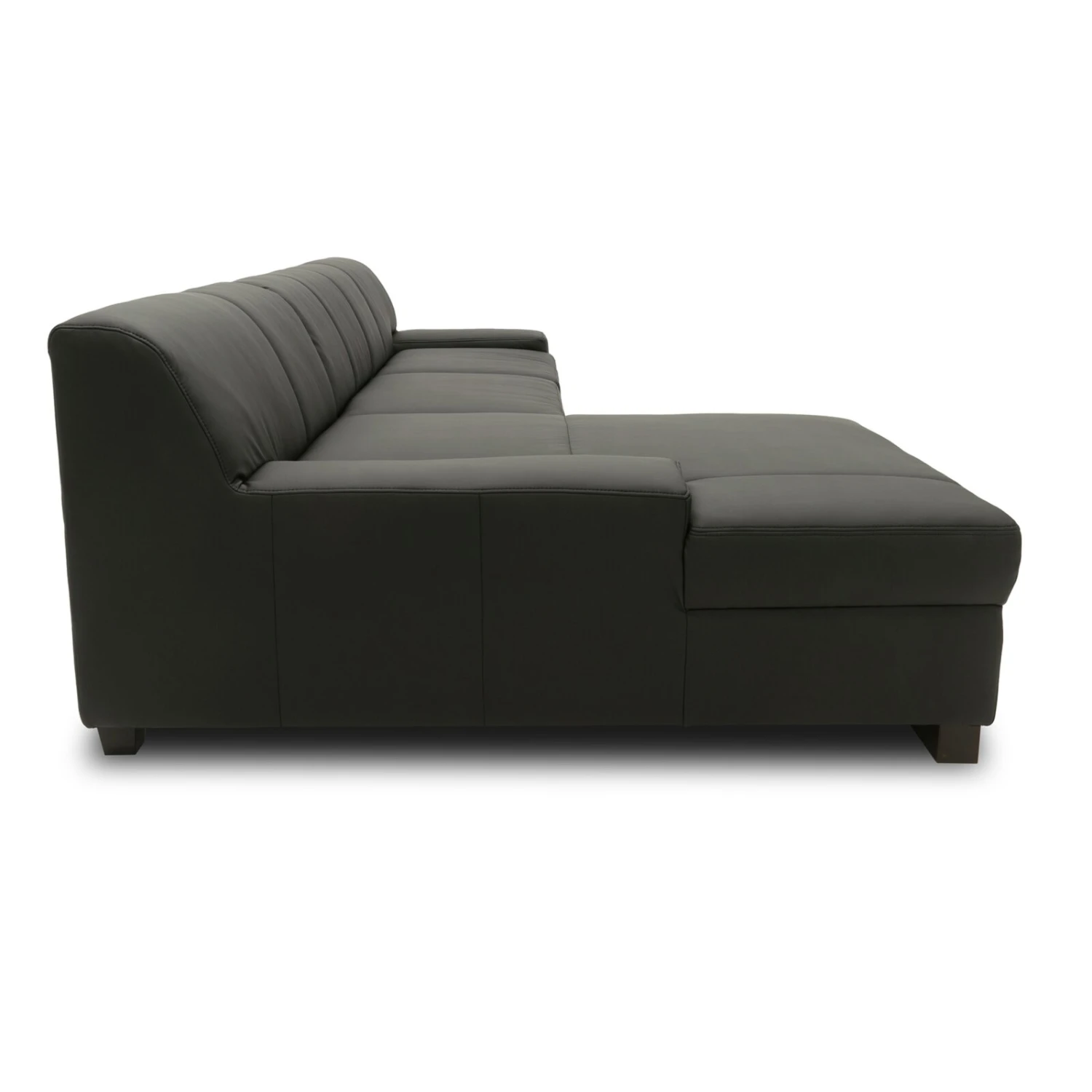 Ecksofa - schwarz - Basismodell - Recamiere links 5 Ecksofa - schwarz - Basismodell - Recamiere links – Bild 5