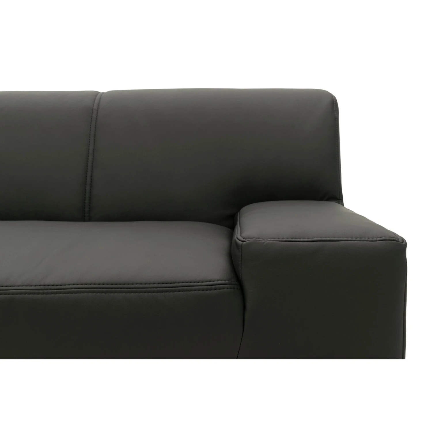 Ecksofa - schwarz - Basismodell - Recamiere links 7 Ecksofa - schwarz - Basismodell - Recamiere links – Bild 7