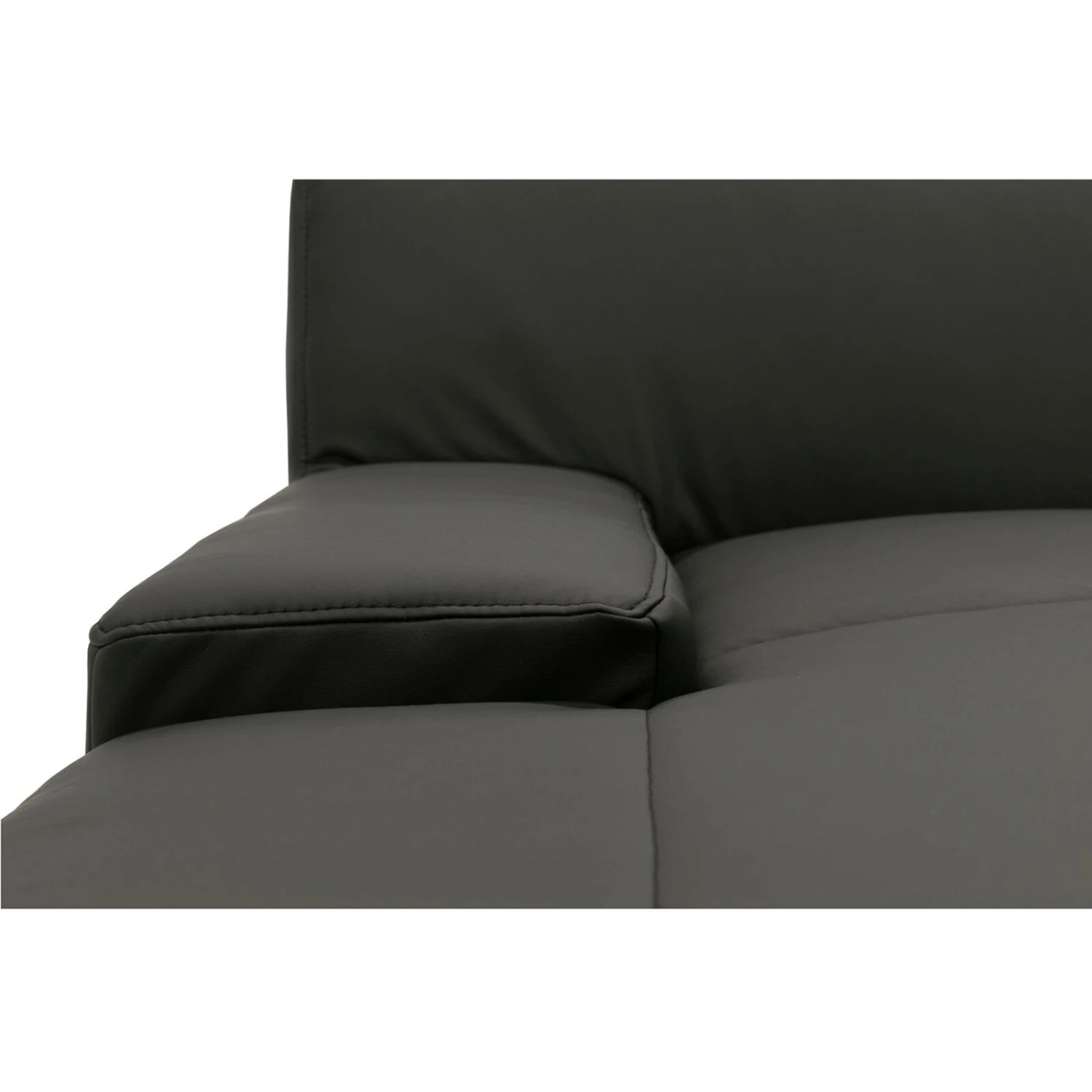 Ecksofa - schwarz - Basismodell - Recamiere links 8 Ecksofa - schwarz - Basismodell - Recamiere links – Bild 8