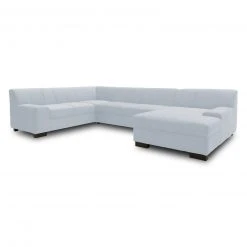 Wohnlandschaft - pastellblau - Basismodell - Recamiere rechts