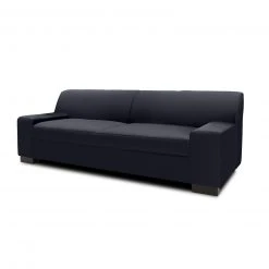 3-Sitzer Sofa - schwarz - Kunstleder