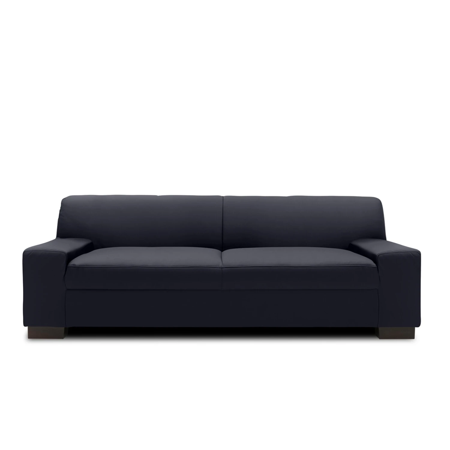 2-Sitzer Sofa - schwarz - Kunstleder 2 2-Sitzer Sofa - schwarz - Kunstleder – Bild 2