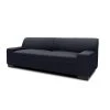 2-Sitzer Sofa - schwarz - Kunstleder