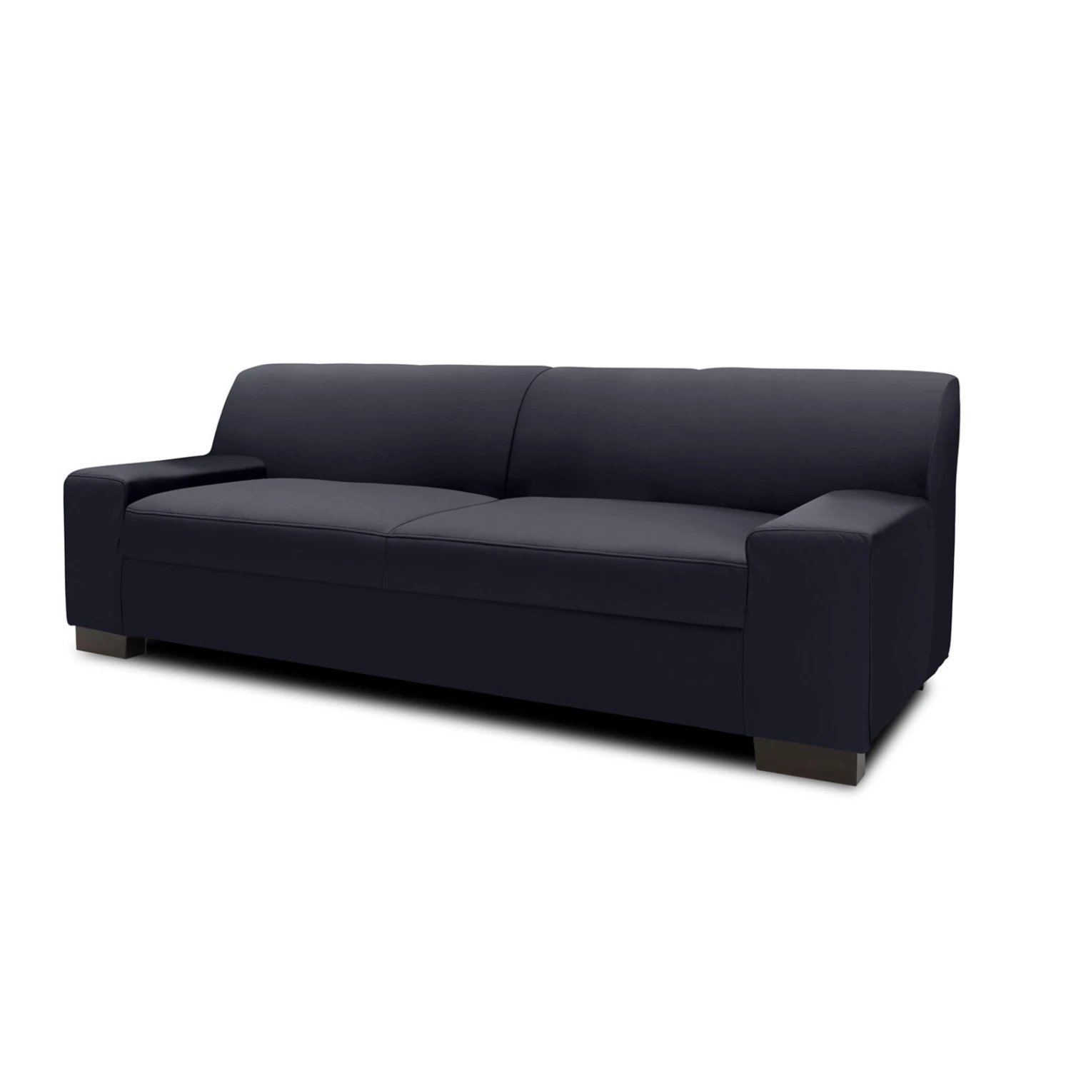 2-Sitzer Sofa - schwarz - Kunstleder 1 2-Sitzer Sofa - schwarz - Kunstleder
