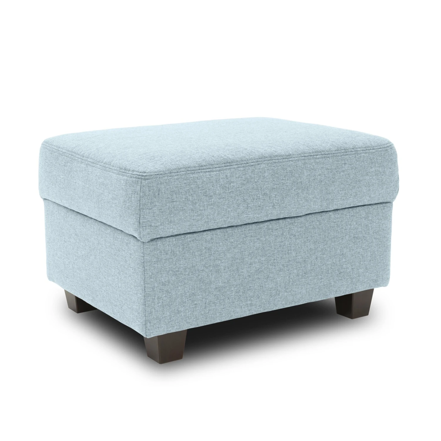 Hocker - lichtblau - Feingewebe - 68 cm 1 Hocker - lichtblau - Feingewebe - 68 cm