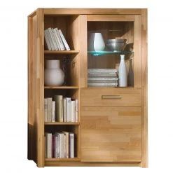 Vitrine - Kernbuche massiv geölt - 98 cm -Wohnzimmer Verkäufe 1248001700 09 1600Wx1600H