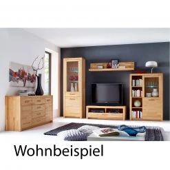 Lowboard - Kernbuche massiv - 125 cm breit -Wohnzimmer Verkäufe 1248001800 03 1600Wx1600H