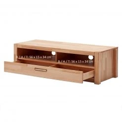 Lowboard - Kernbuche massiv - 125 cm breit -Wohnzimmer Verkäufe 1248001800 04 1600Wx1600H