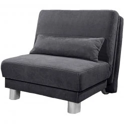 Schlafsofa - grafite - mit Liegefunktion - 80 cm