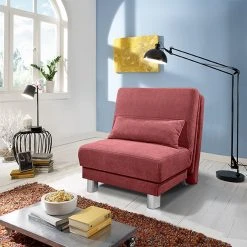 Schlafsofa - rot - mit Liegefunktion - 80 cm -Wohnzimmer Verkäufe 1253000102 03 1600Wx1600H