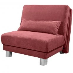 Schlafsofa - rot - mit Liegefunktion - 80 cm
