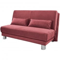 Schlafsofa - rot - mit Liegefunktion - 120 cm