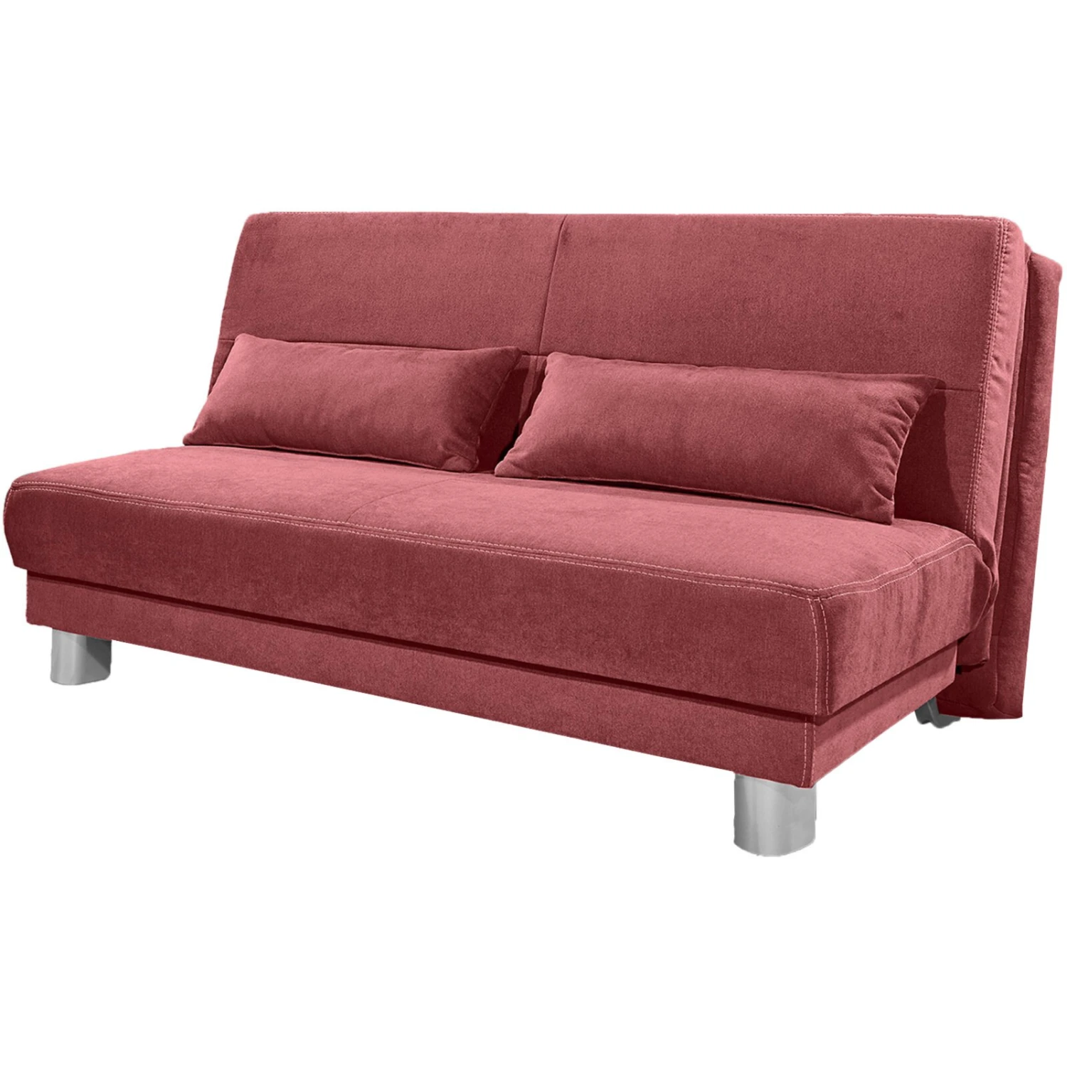 Schlafsofa - rot - mit Liegefunktion - 140 cm 1 Schlafsofa - rot - mit Liegefunktion - 140 cm