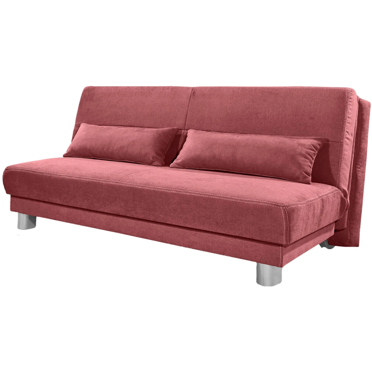 Schlafsofa - rot - mit Liegefunktion - 160 cm 1 Schlafsofa - rot - mit Liegefunktion - 160 cm
