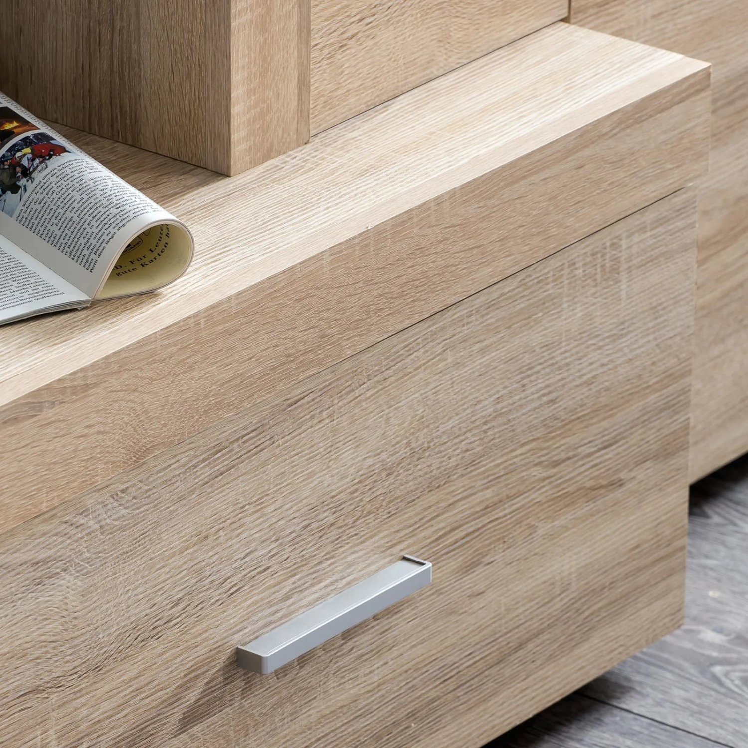 Wohnwand - Sonoma Eiche - 308 cm breit 4 Wohnwand - Sonoma Eiche - 308 cm breit – Bild 4