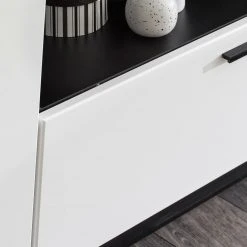 Medienwand - weiß Hochglanz - schwarz - 275 cm -Wohnzimmer Verkäufe 1256000400 05 1600Wx1600H