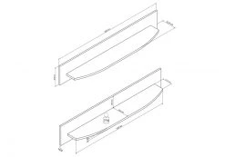 Wandboard - anthrazit - weiß Hochglanz - 150 cm 8 Wandboard - anthrazit - weiß Hochglanz - 150 cm -Wohnzimmer Verkäufe 1256000800 03 1600Wx1600H