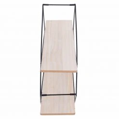 Wandregal - schwarz-natur - 60 cm -Wohnzimmer Verkäufe 1257000100 05 1600Wx1600H