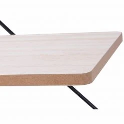 Wandregal - schwarz-natur - 60 cm -Wohnzimmer Verkäufe 1257000100 06 1600Wx1600H