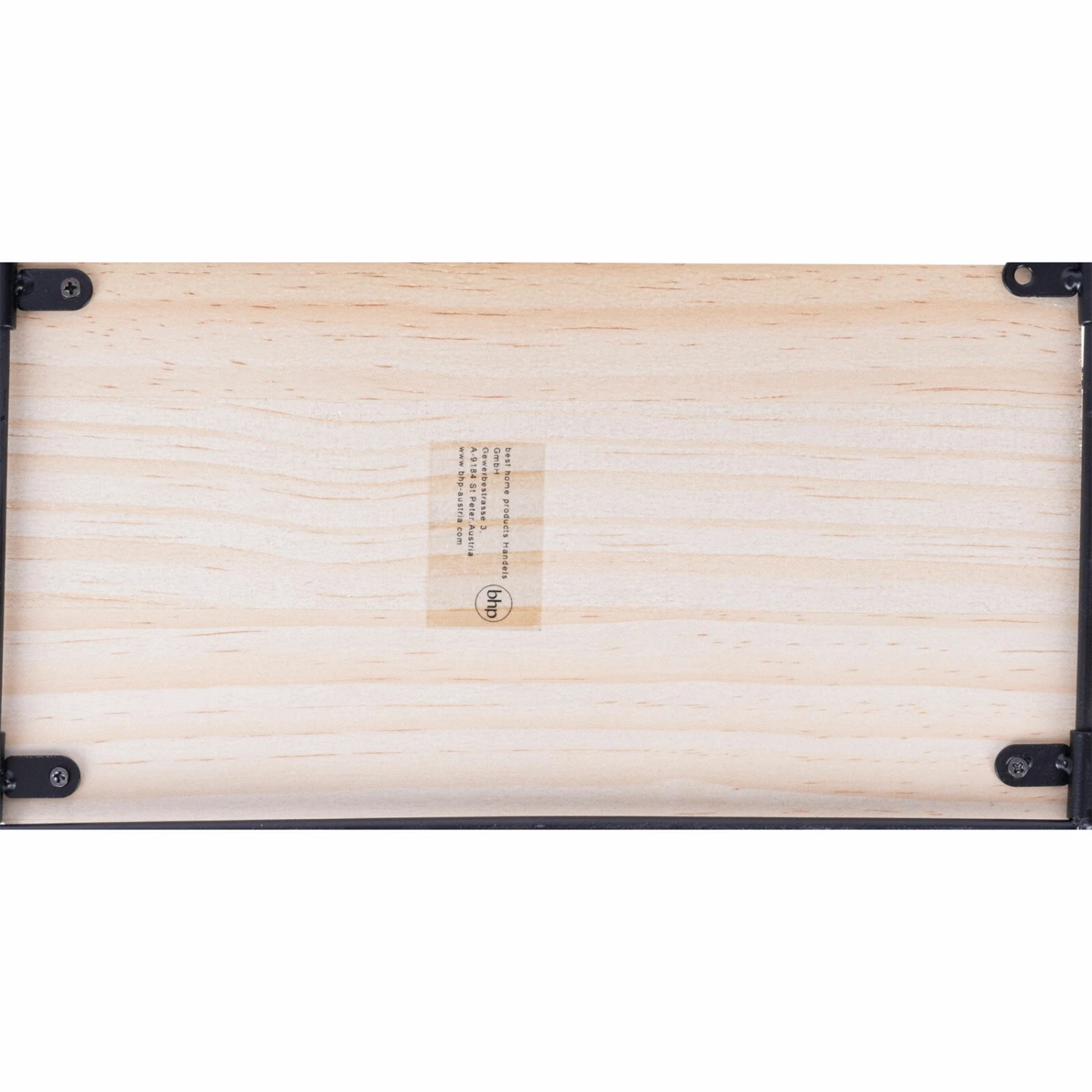 Wandregal - schwarz-natur - 58 cm 11 Wandregal - schwarz-natur - 58 cm – Bild 11