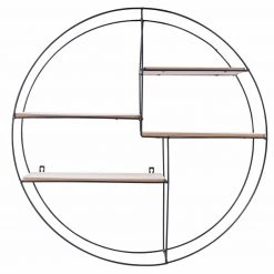 Wandregal - schwarz-natur - 70 cm -Wohnzimmer Verkäufe 1257000500 09 1600Wx1600H