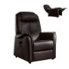 TV-Ledersessel - dunkelbraun - Funktionen mit Motor