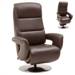 Ledersessel - schoko - mit Aufstehhilfe