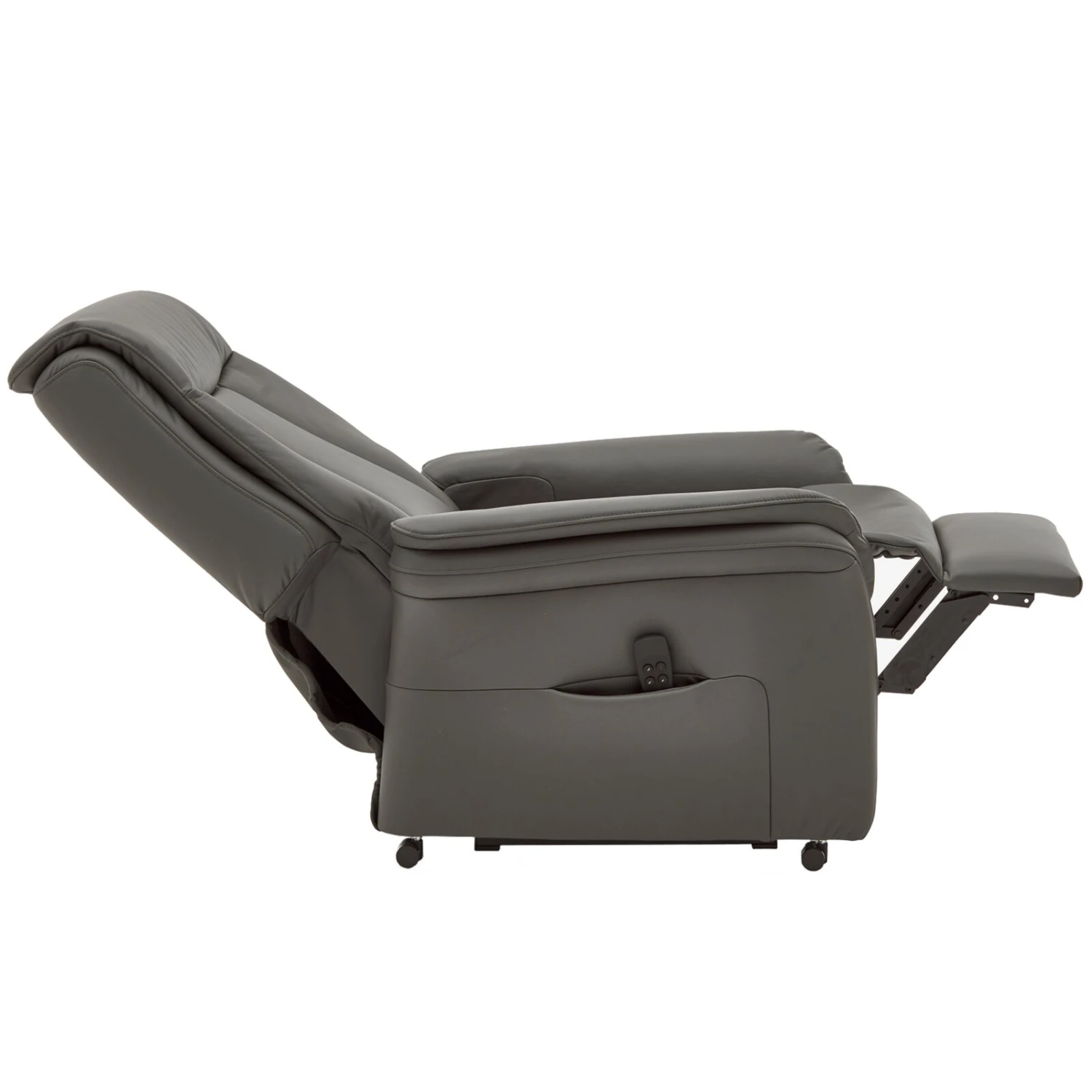 Ledersessel - anthrazit - mit E-Motoren - medium 2 Ledersessel - anthrazit - mit E-Motoren - medium – Bild 2